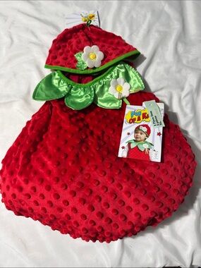 Fun Of A Kind Strawberry Costume – 2-Piece Baby/Toddler Set Halloween Dress Up